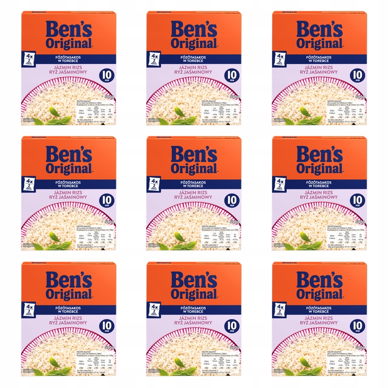 Ben's Jasmínová rýže sáček 500 g X9