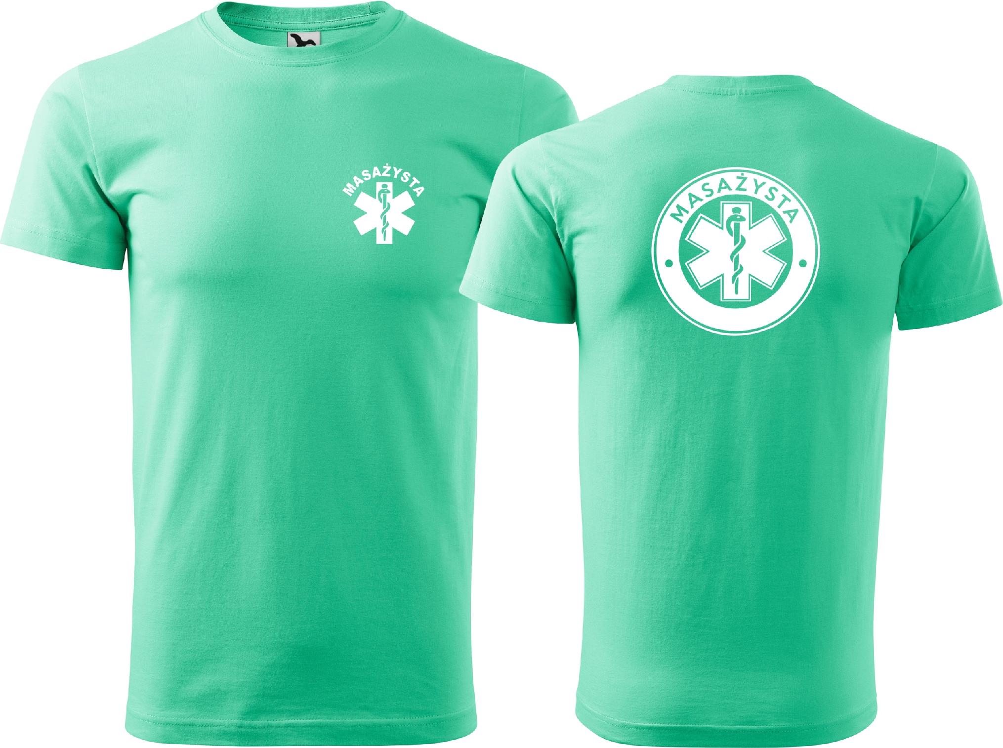 

Męska koszulka t-shirt z nadrukiem Masażysta 5XL