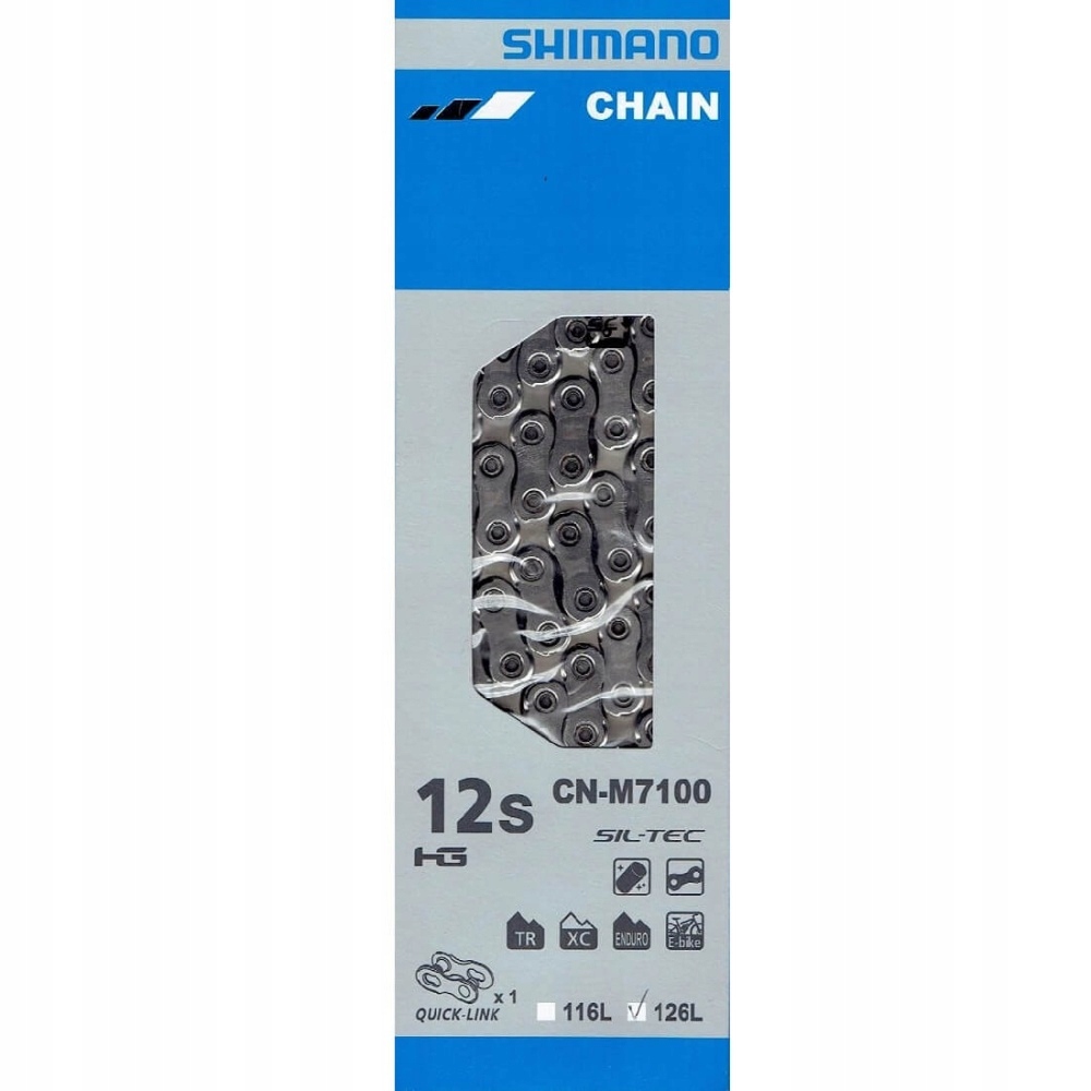Łańcuch Shimano Slx CN-M7100 12rz 126 ogniw spinka