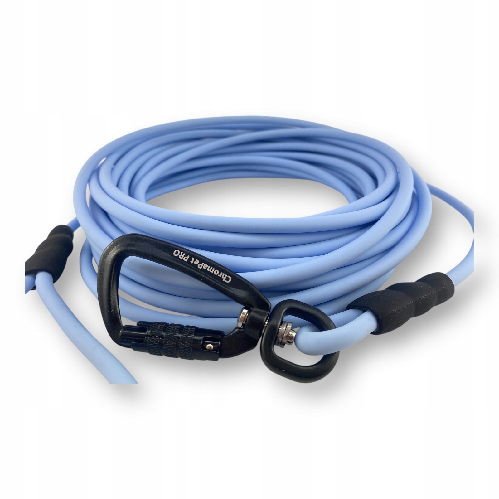 Levně Ultra Lehká treningové vodítko pro psy biothane 10M Baby Blue 6 mm