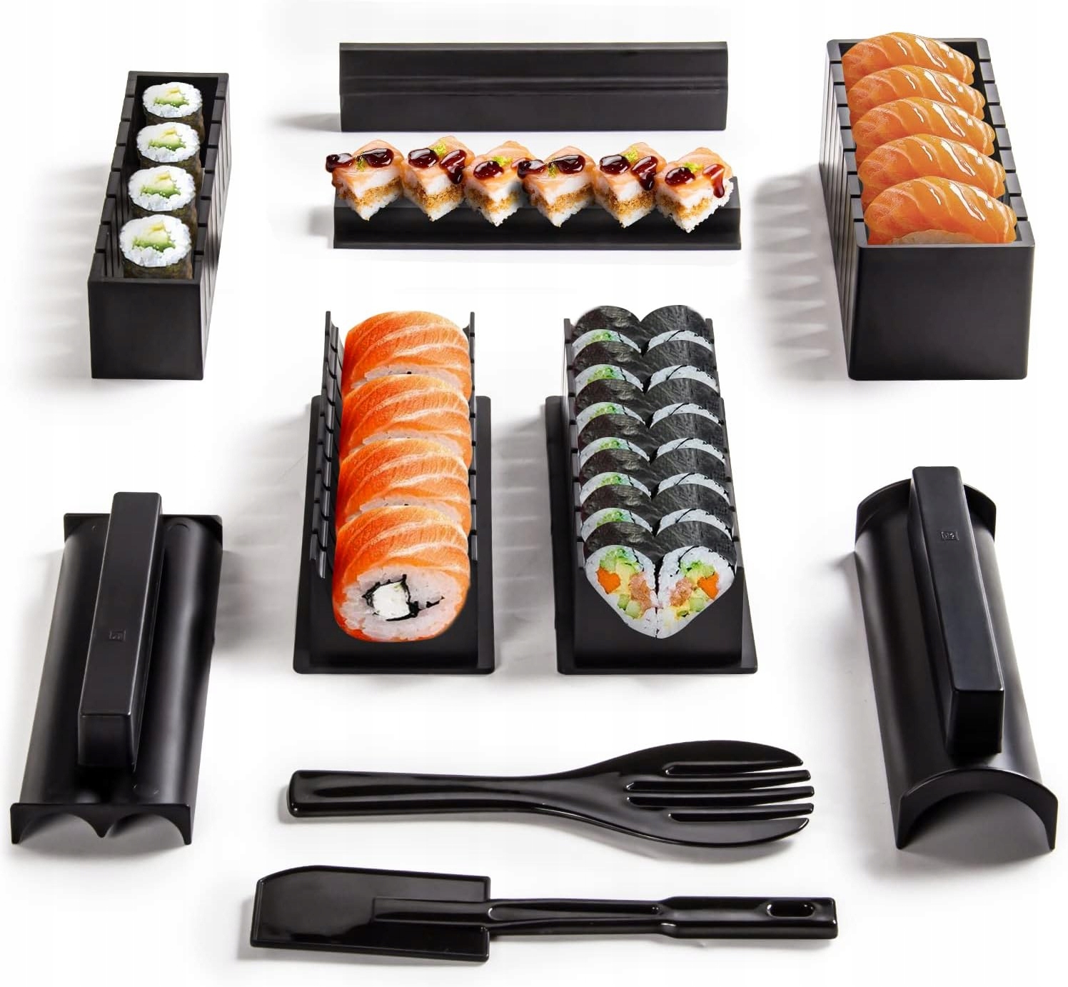 Sada Na Výrobu Sushi Maszynka Čierna 10ks