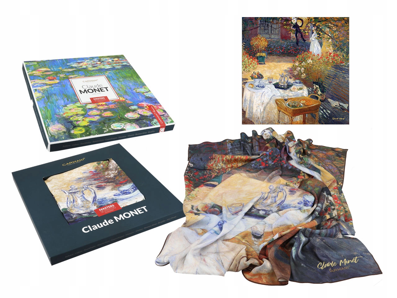 Dámský Šátek Claude Monet Snídaňový Šátek Dárek Pro Ženu
