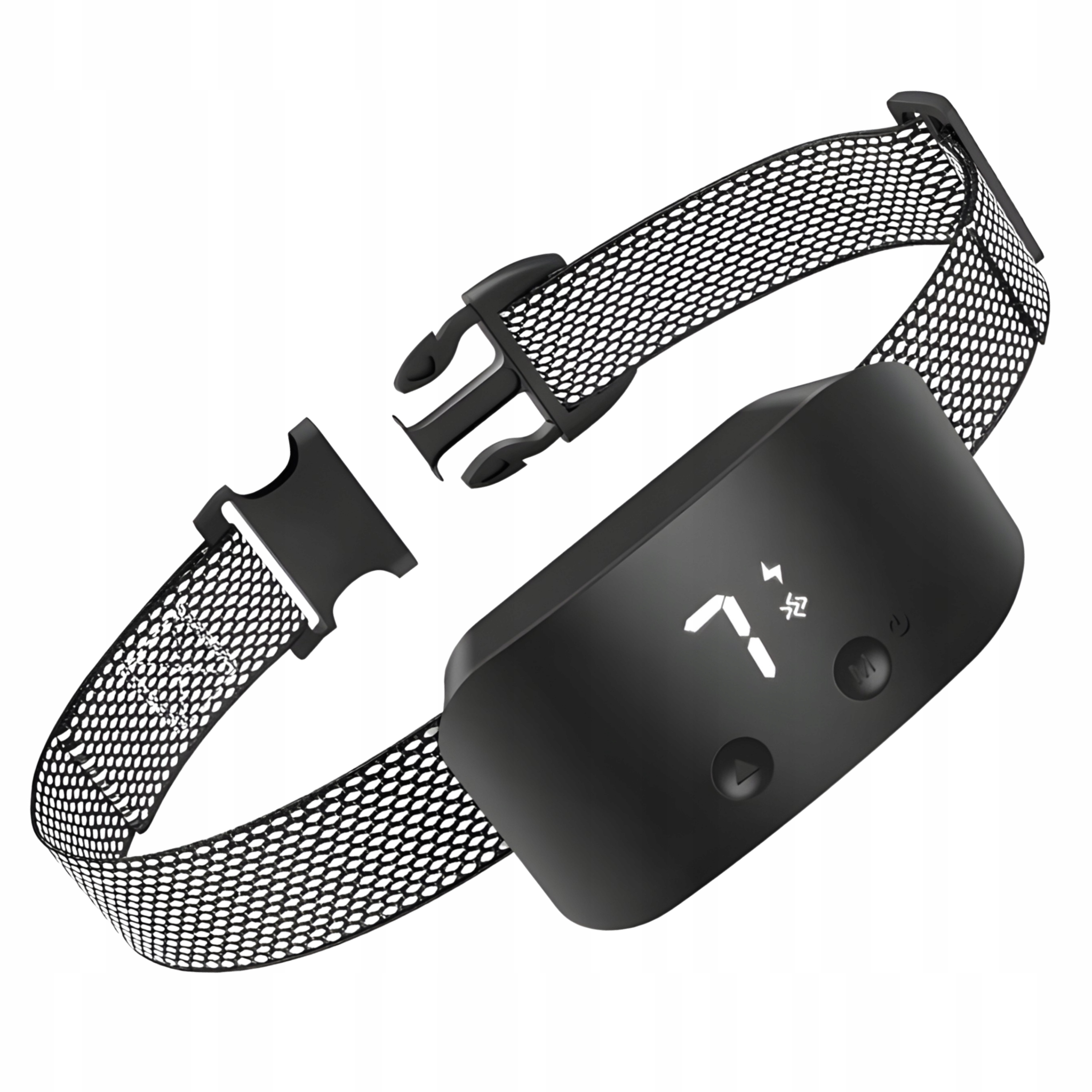 Elektrický Protištěkací Obojek Pro Psa Led Látkový