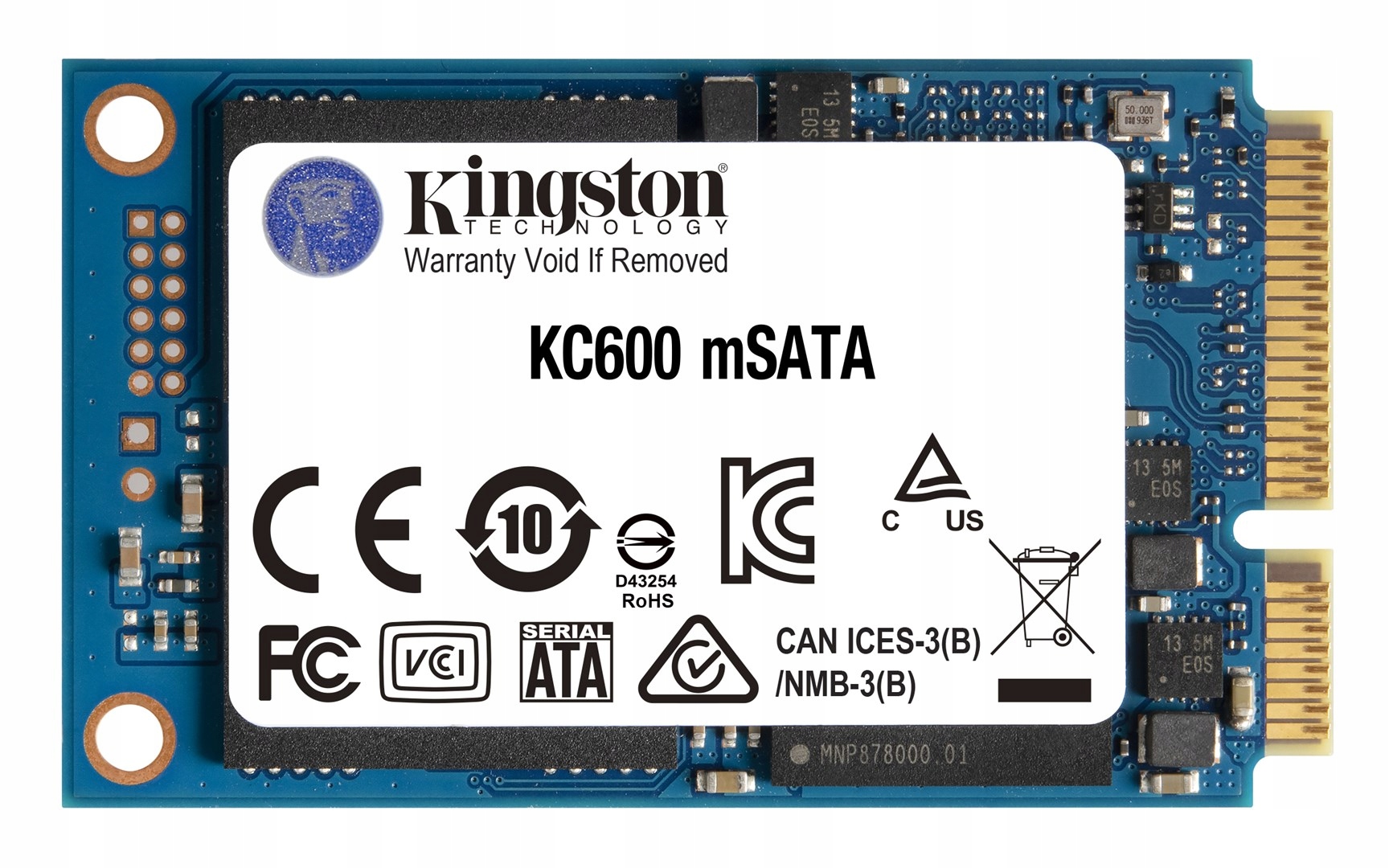 Ssd disk Kingston KC600 256GB mSATA SKC600MS/256G