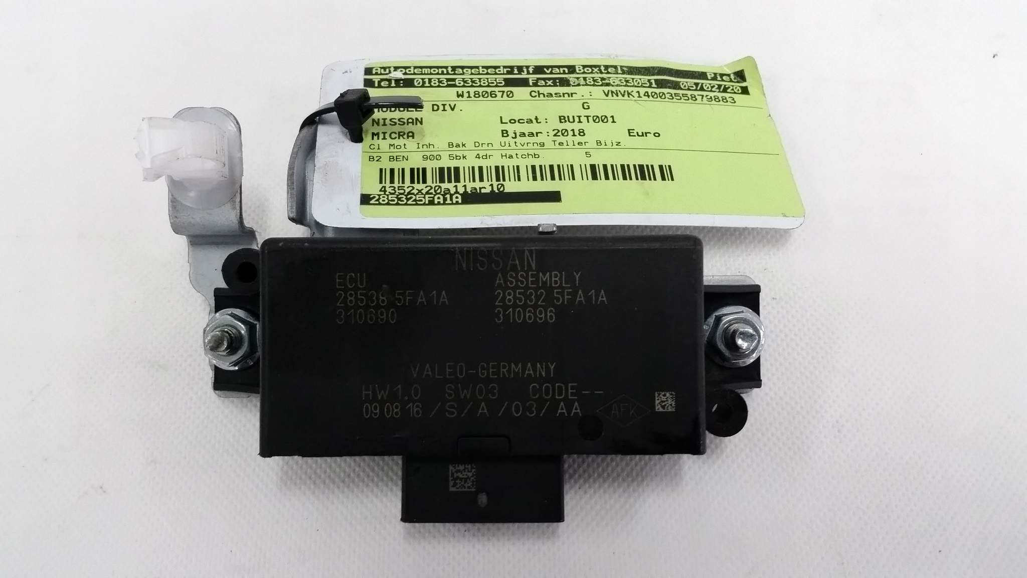 285325FA1A - Micra K14 2018 модуль контролера ЕБУ 285385fa1a