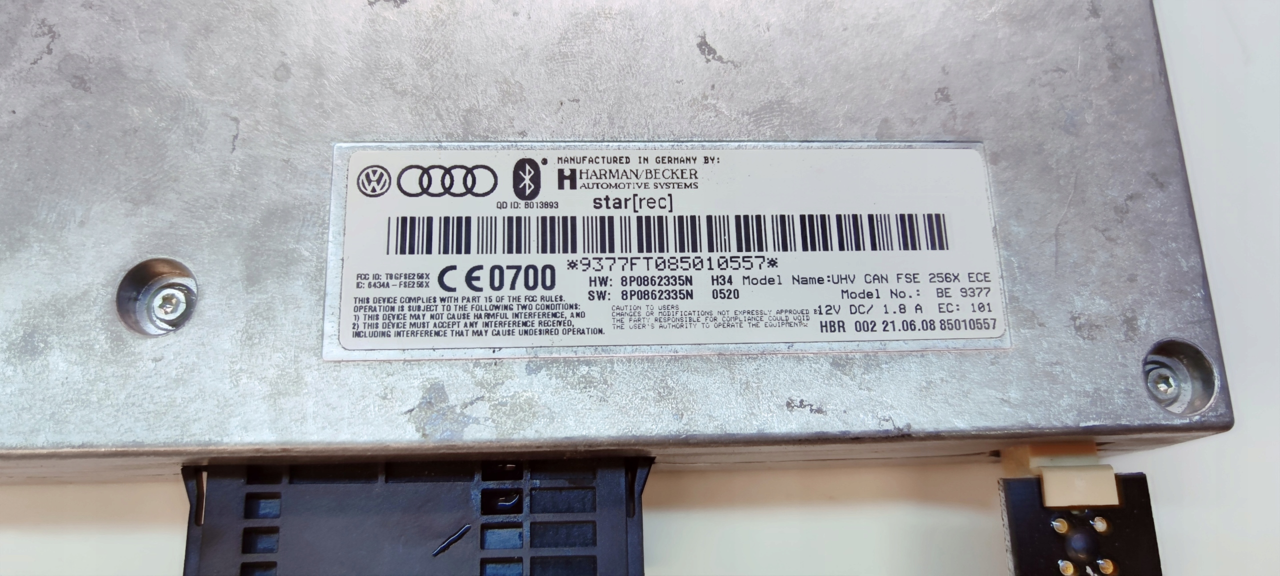 module control unit BLUETOOTH TELEFONU AUDI A3 8P 8P0862335N 8P0862335N