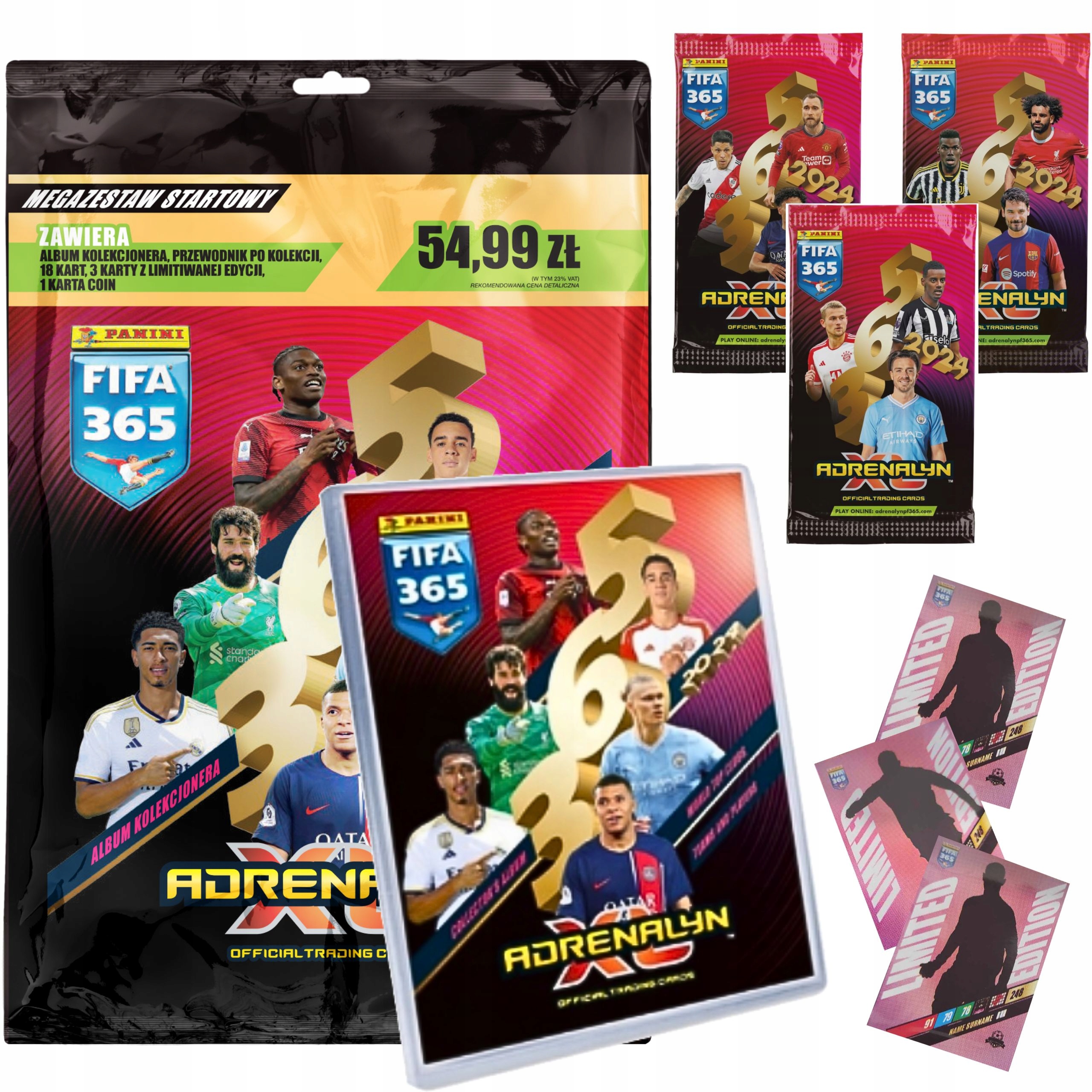 DZIEŃ DZIECKA SUPER ZESTAW FIFA 365 2024 ALBUM + KARTY PIŁKARSKIE PANINI