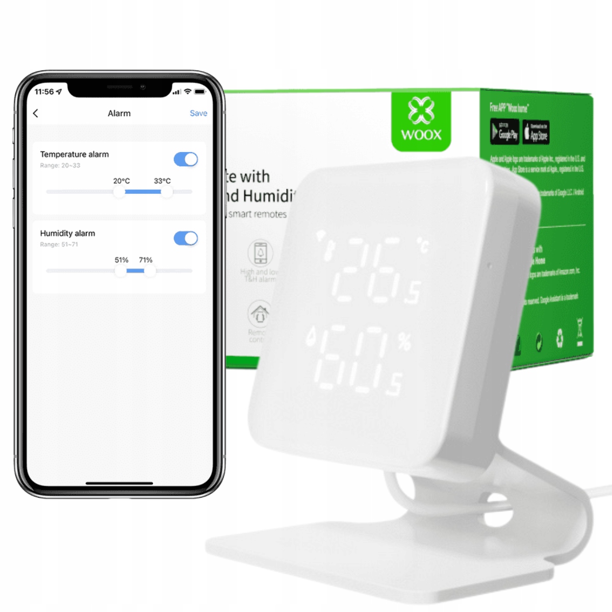 Dálkový Ovladač Univerzální WiFi senzor teploty a vlhkosti Tuya Klimatizace Woox