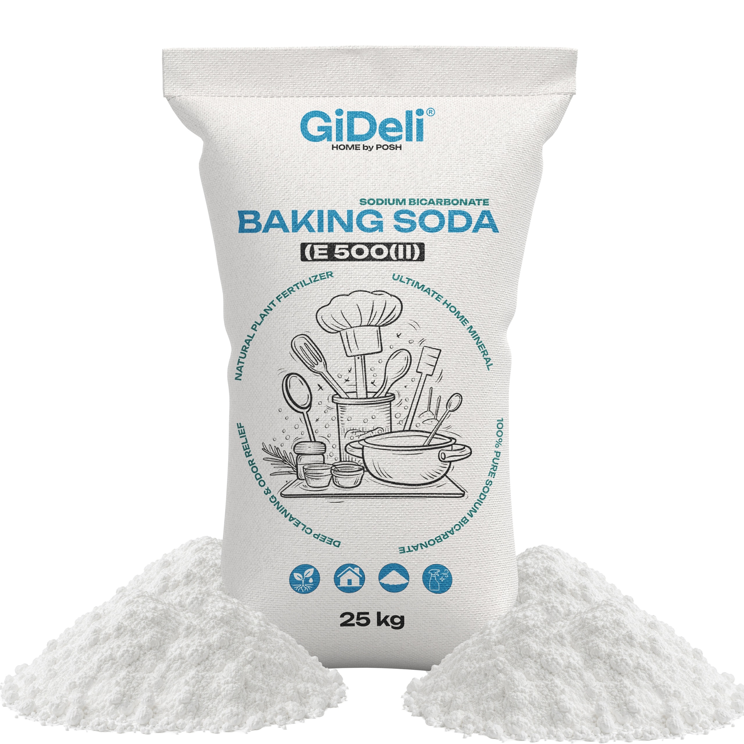 Jedlá soda 25 kg čistý hydrogenuhličitan sodný E500