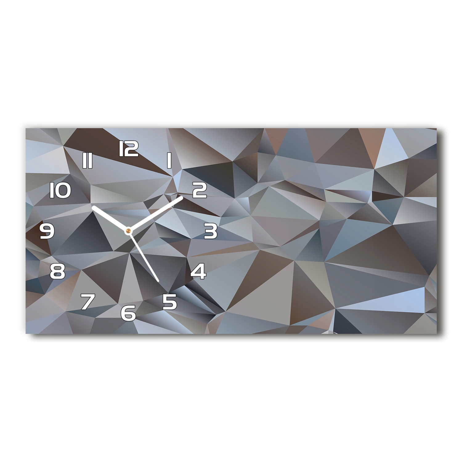 

Zegar ścienny szklany Abstrakcja trójkąty 60x30 cm