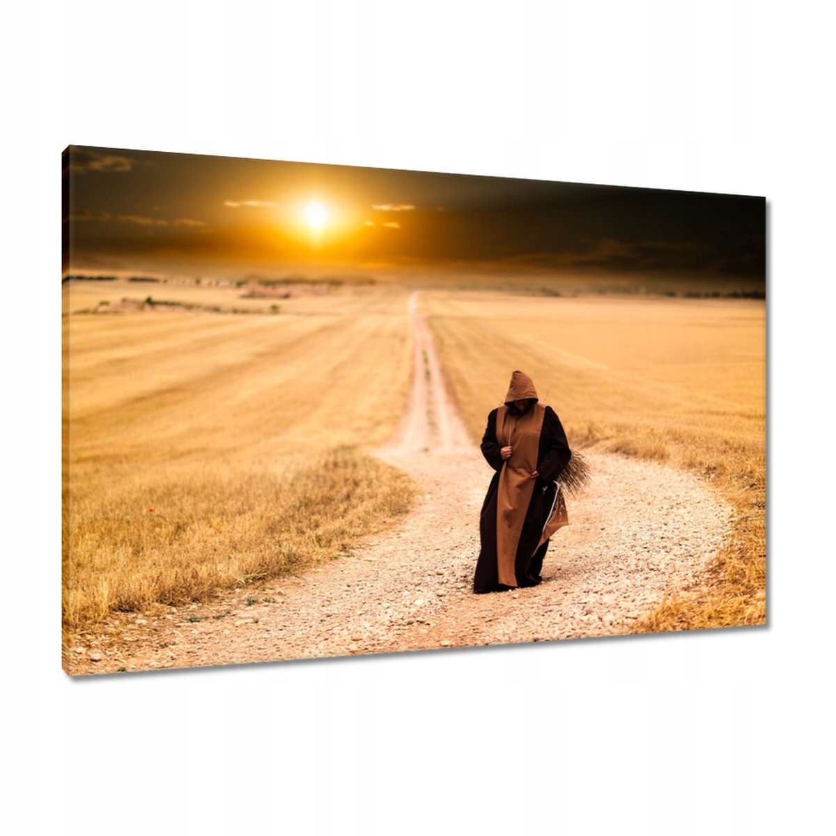 Obrazy 90x60 Mnich vracející se z práce