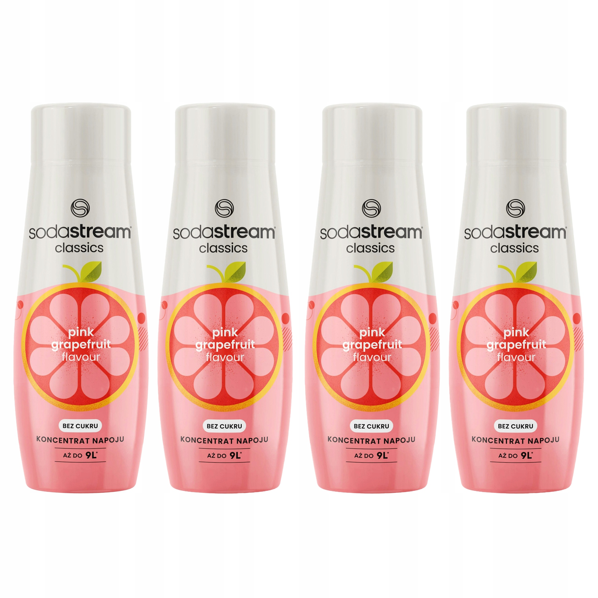 Szaturáló szirup szett SODASTREAM Rózsaszín Grapefruit Cukormentes 4x440ml