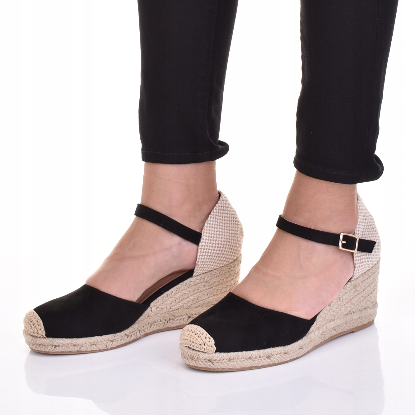 ESPADRYLE DAMSKIE MODNE STYLOWE ELEGANCKIE SANDAŁY NA KOTURNIE Marka bez marki