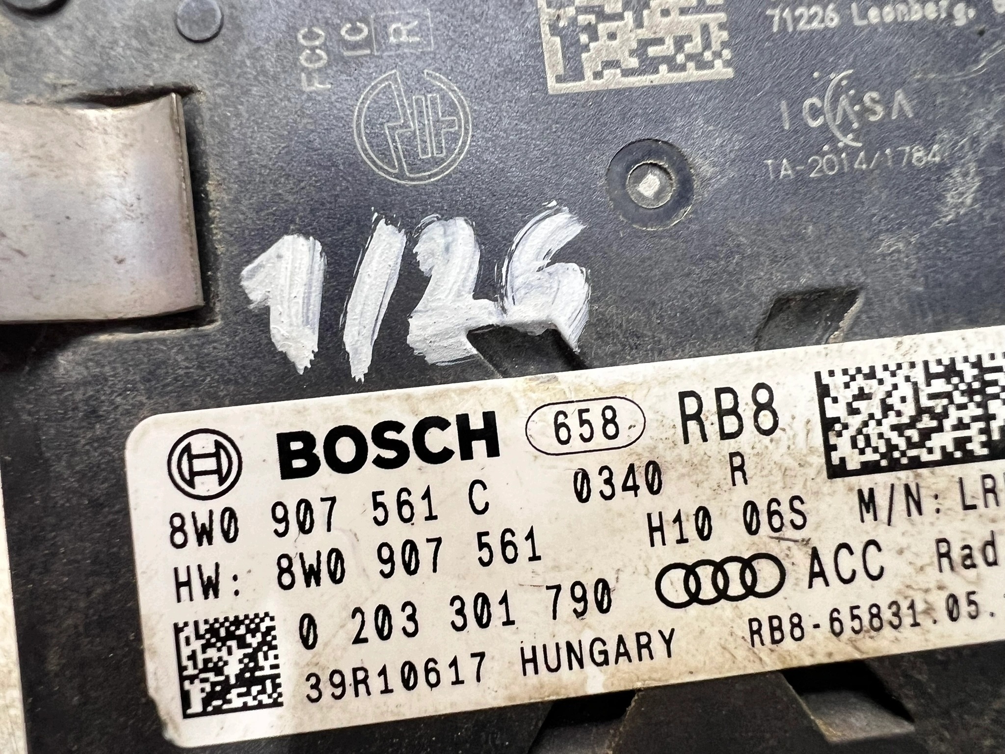 RADAR DISTRONIC SENSOR ACC AUDI A4 B9 A5 8W 8W0907561C 1/26