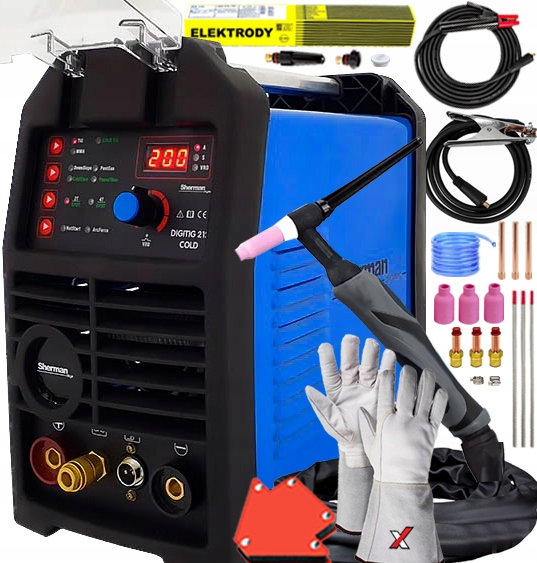Svářečka Tig Hf 200A Studené Svařování 230V DC Mma