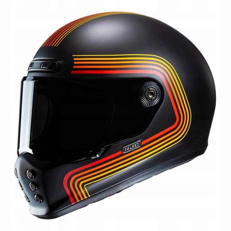 Motocyklová prilba Hjc V10 Foni Black/red čierna červená žltá Darčeky