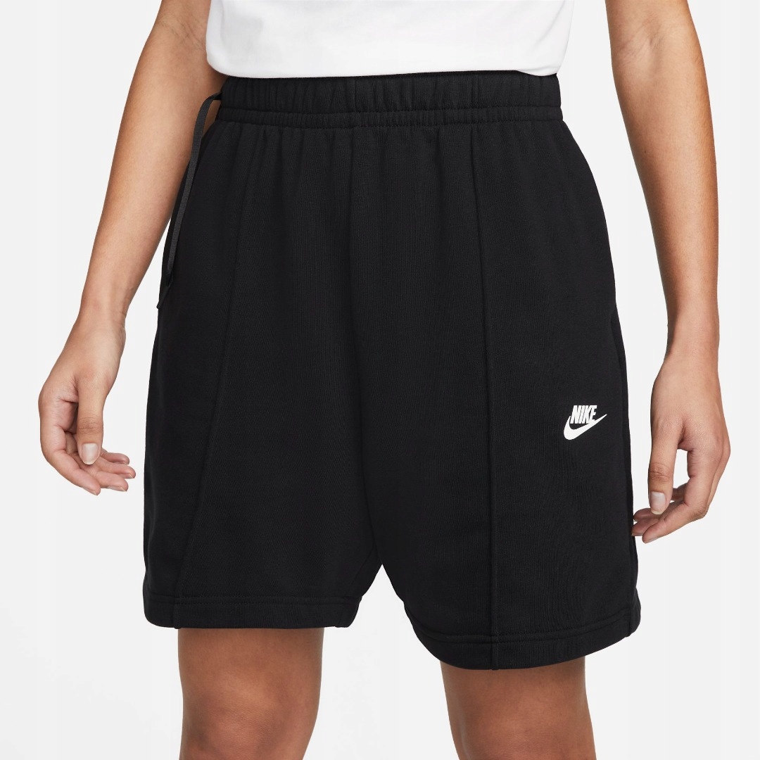 Y9604 Spodenki Damskie Nike Sportswear High-rise Fleece Dance Shorts S