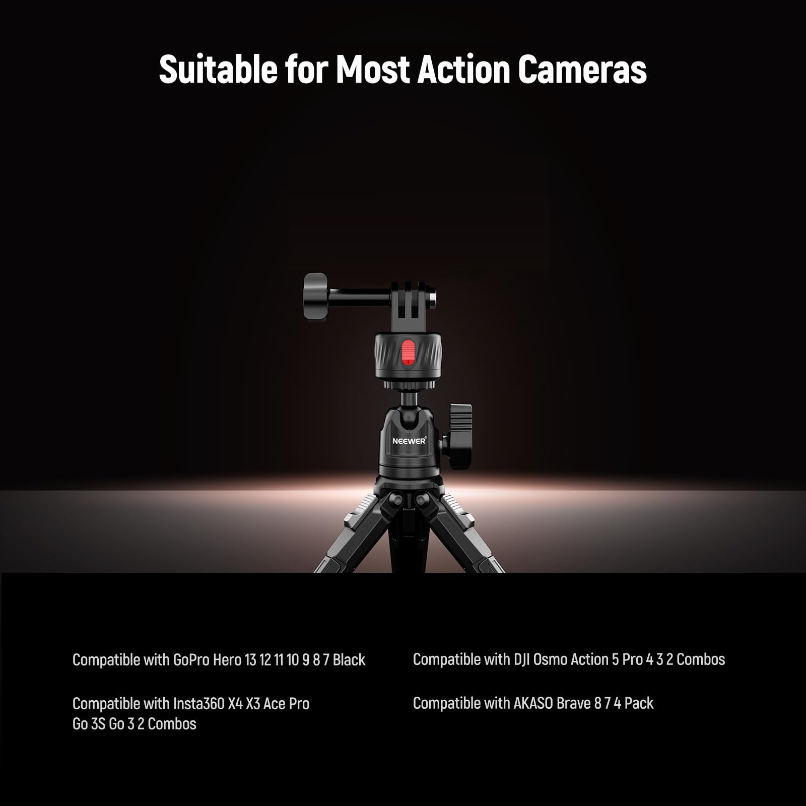 Uchwyt Magnetyczny Quick Release Do Kamer Sportowych GoPro GP-24 NEEWER — miniatura 4