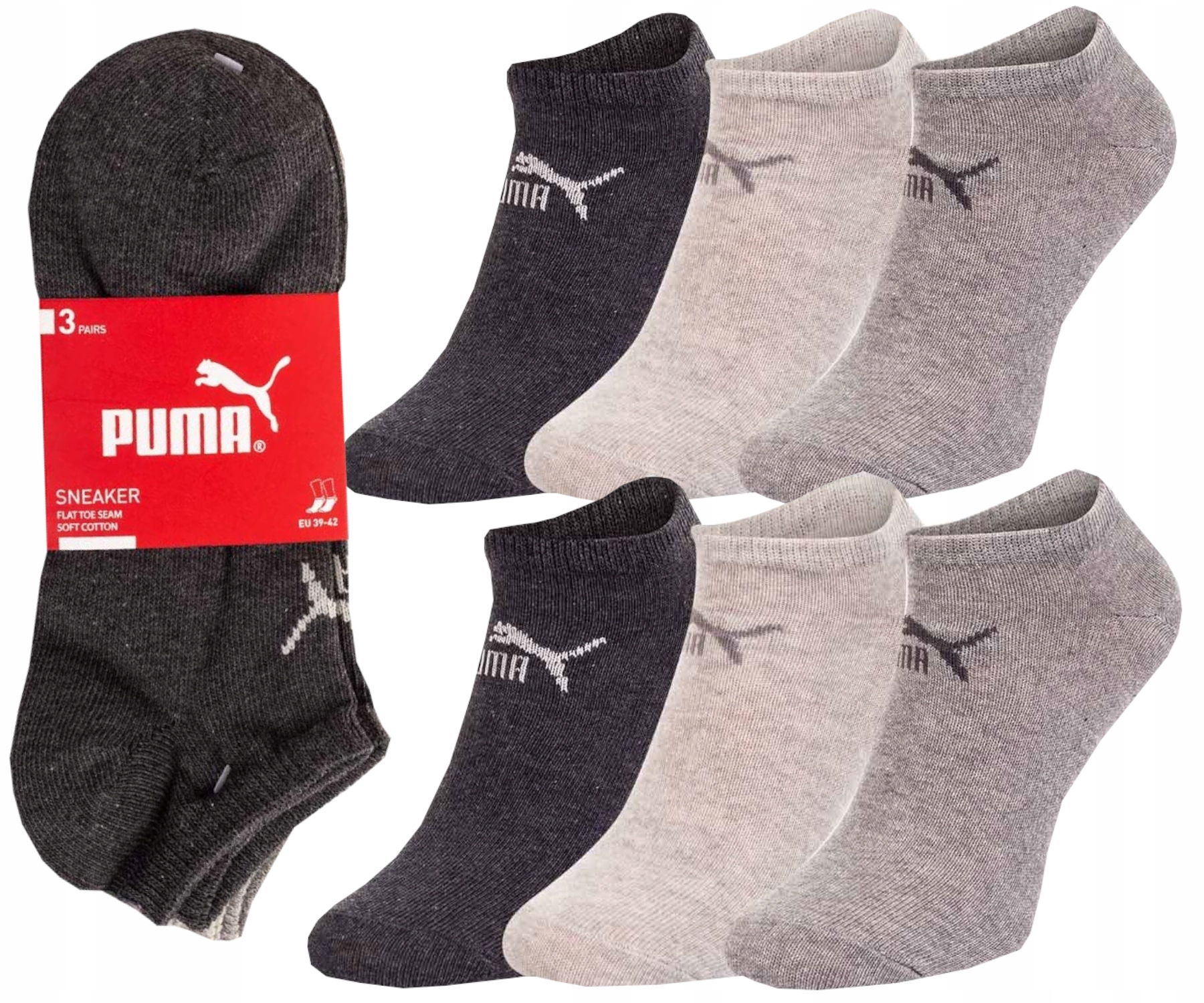 

Puma Oryginalne Skarpety Skarpetki 3 Pary 43-46