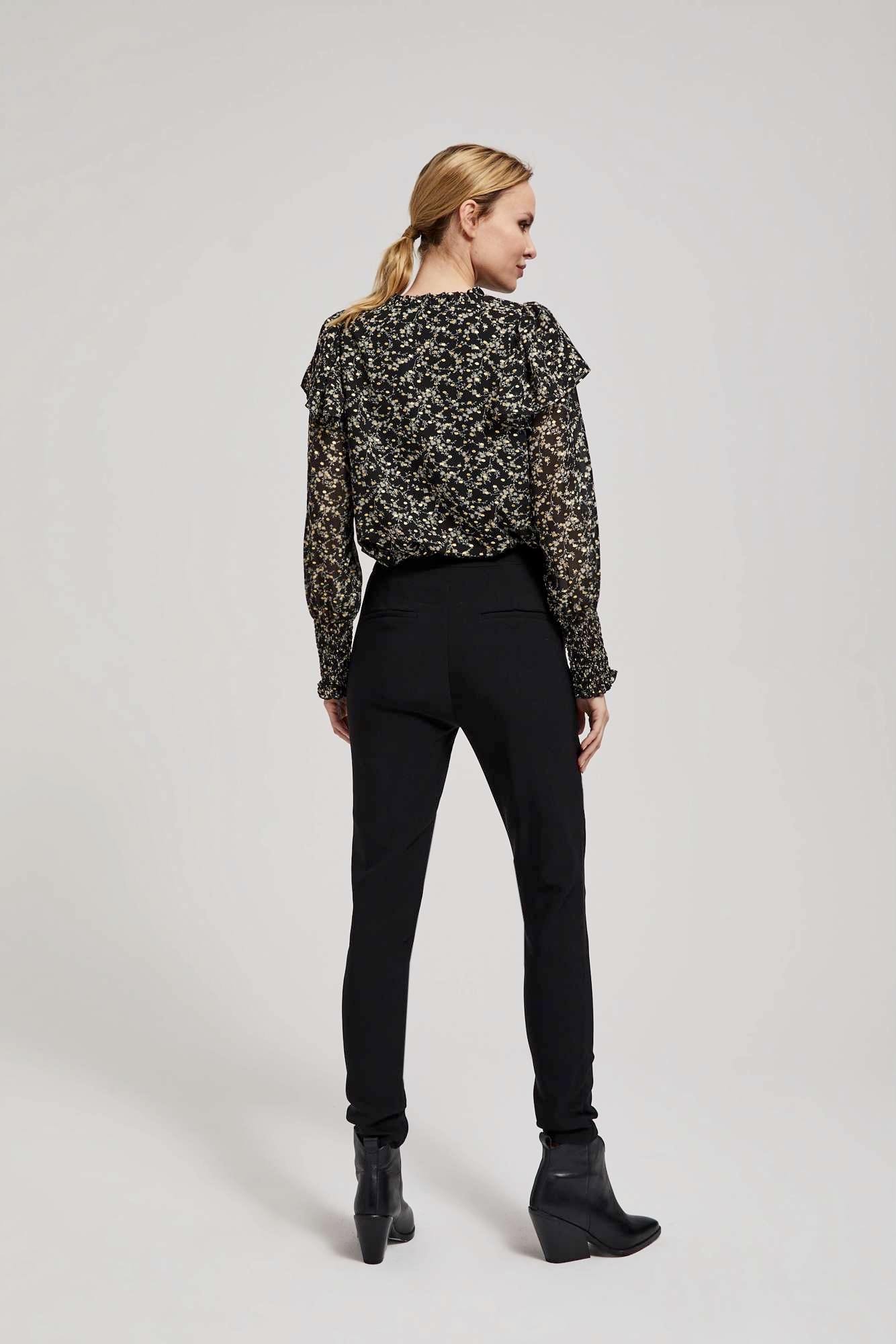 Spodnie z prostymi nogawkami 46 od MOODO Rozmiar 46