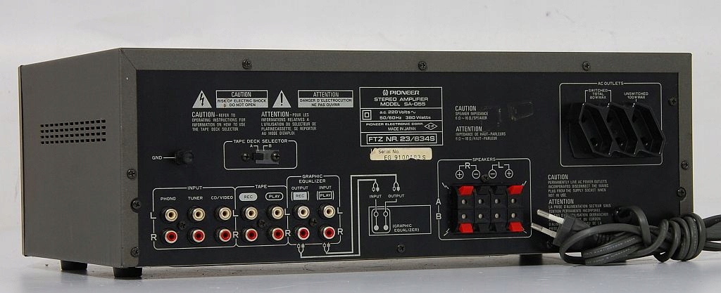PIONEER SA-055 UNIKATOWY NIESPOTYKANY WZMACNIACZ STEREO ! EAN (GTIN) 09909990965065