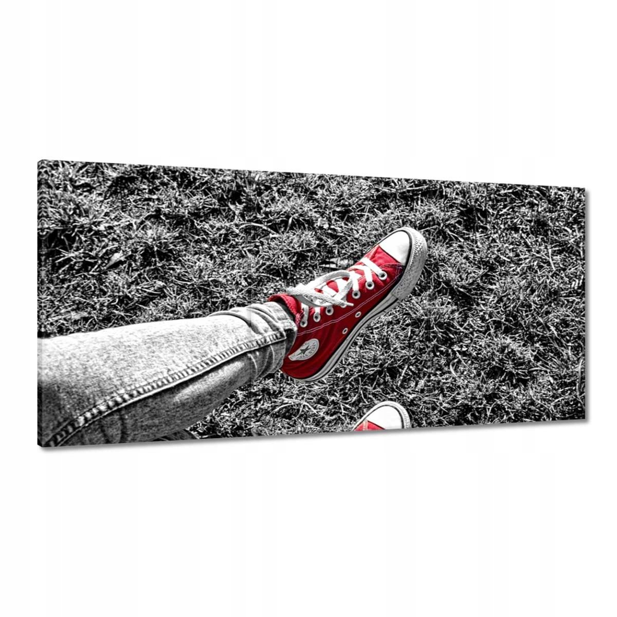Obrazy 180x90 Červené tenisky Topánky