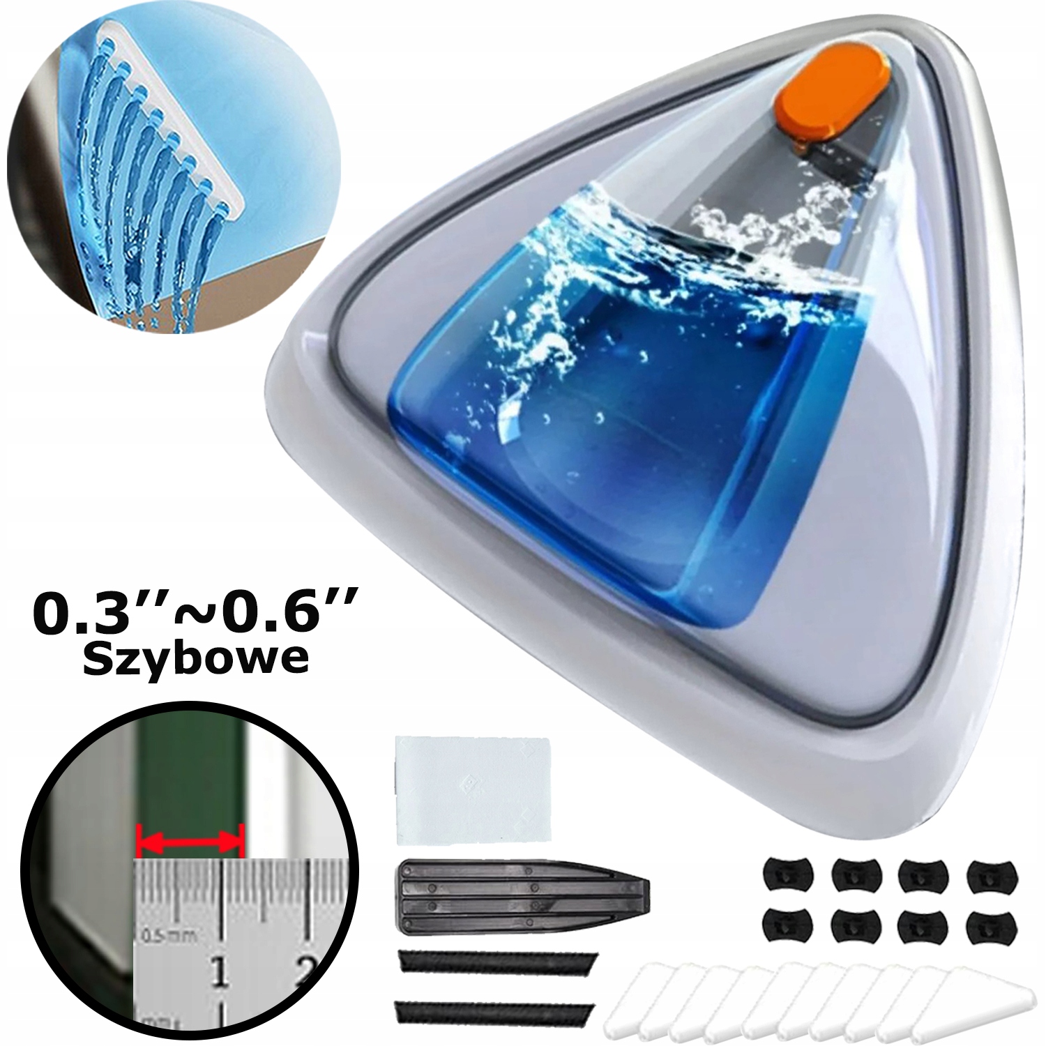 Levně Čistič Oken Skel Oboustranný Magnetický Magnet Mytí 8~15MM Okna