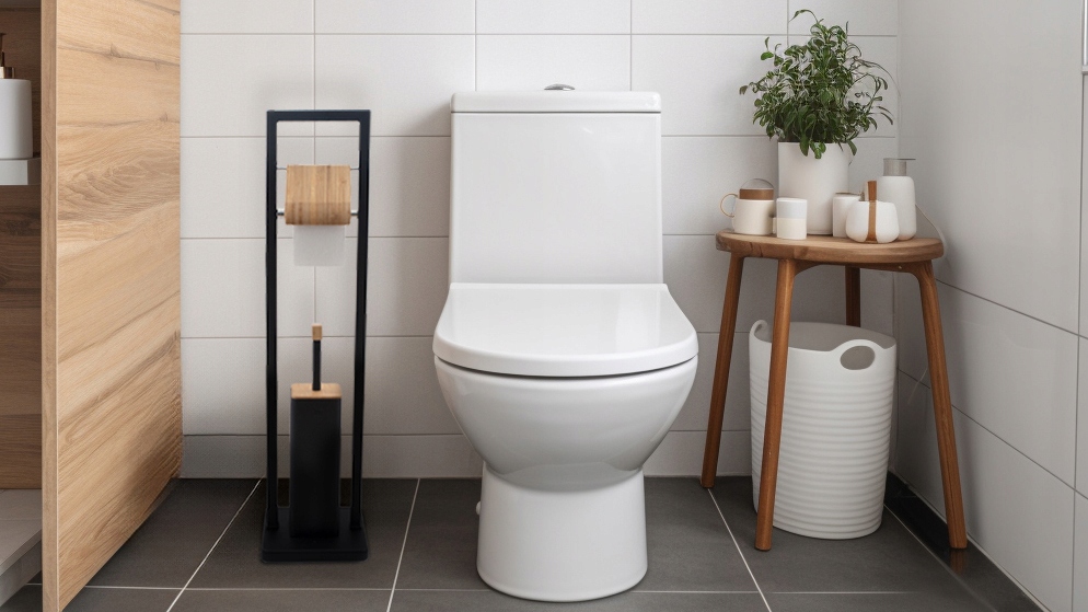 Zestaw łazienkowy KOSZ NA ŚMIECI stojak NA PAPIER TOALETOWY szczotka DO WC Waga produktu z opakowaniem jednostkowym 4.5 kg