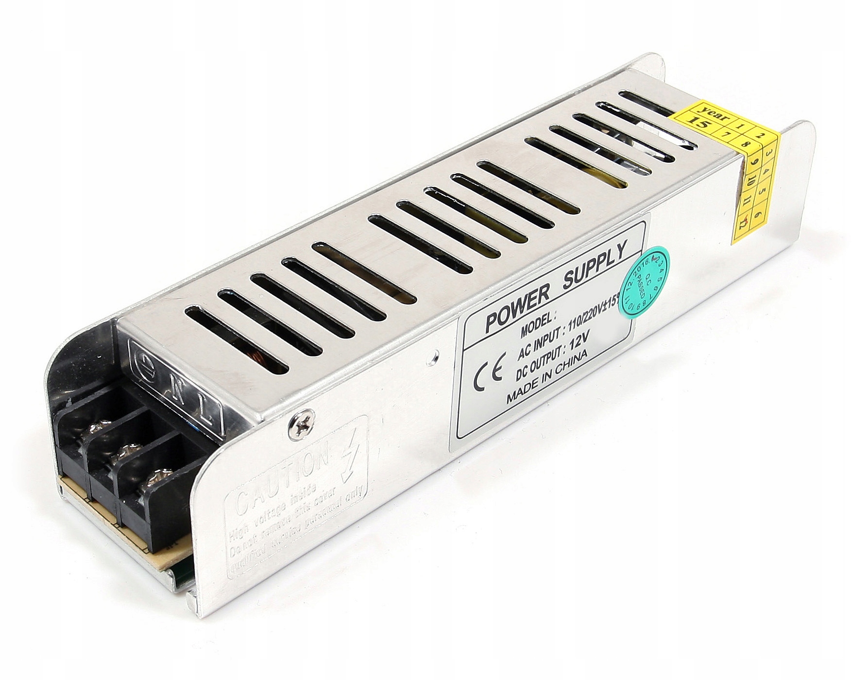 

Zasilacz 12V 80W 6.7A IP20 Slim Do Taśm Led, Cctv