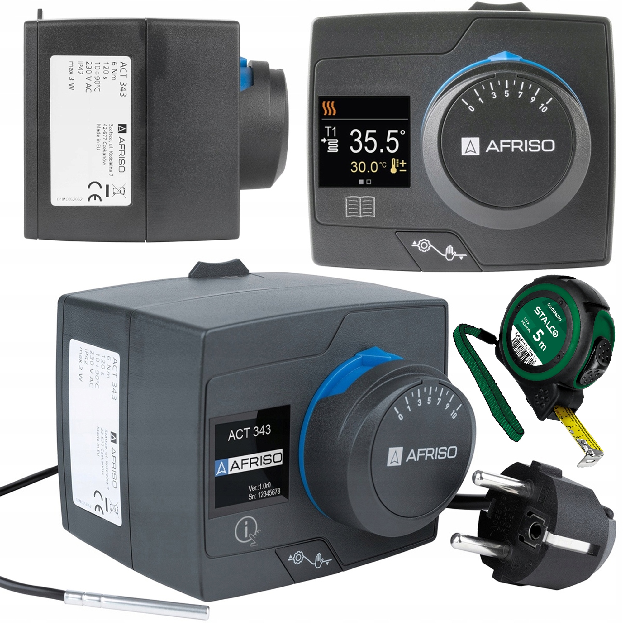 Regulator Stałotemperaturowy Afriso Act 343 230V Pro Click Z Czujnikiem