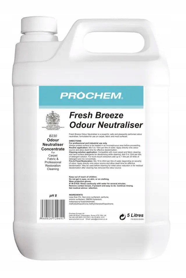 

Prochem Fresh Breeze Odour Neutraliser B230 5Ltr