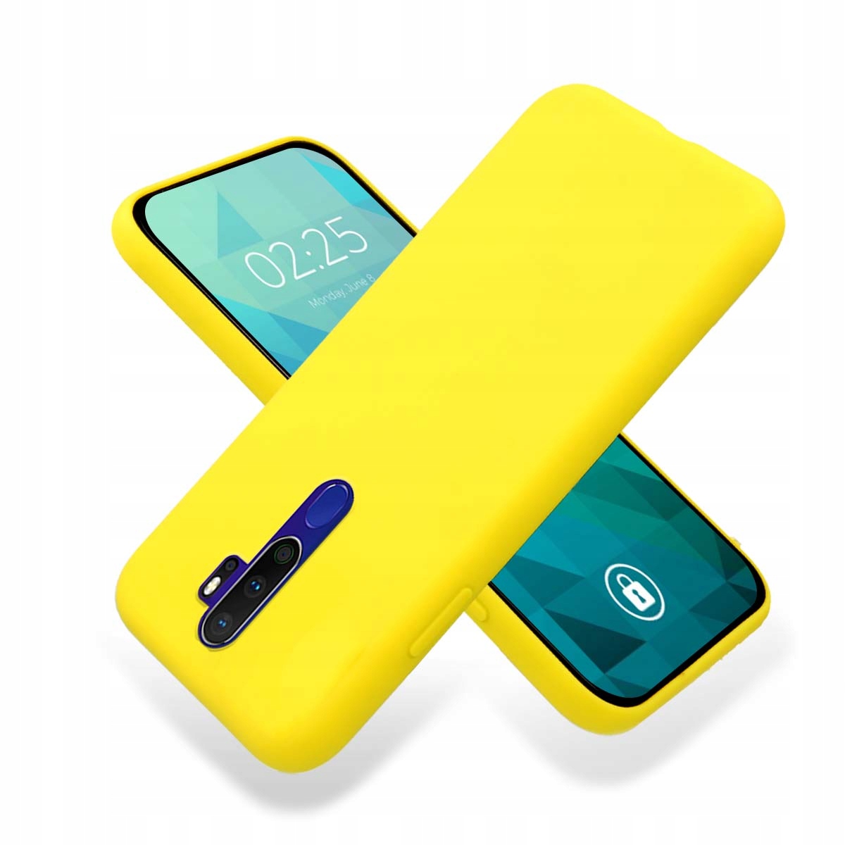 

Etui Matowe Do Oppo A5 2020 Case Guma Smooth Żółty