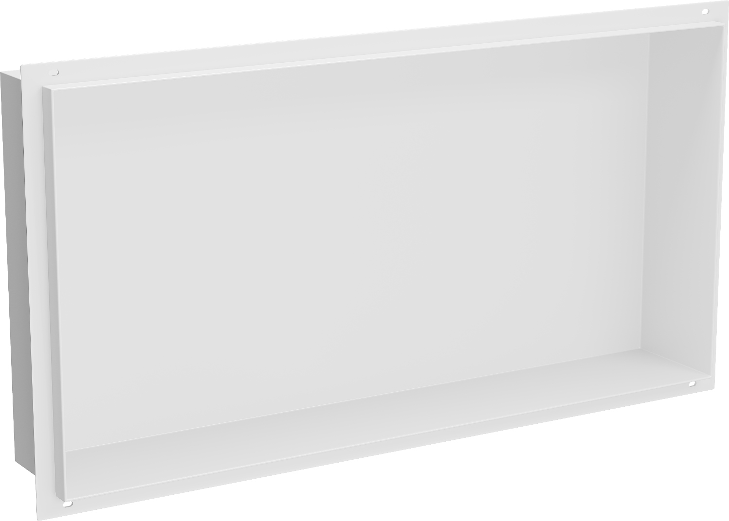 Mexen X-Wall-NR Zapuštěná Police Bez Obruby 60x30cm, Bílá, Aisi 304
