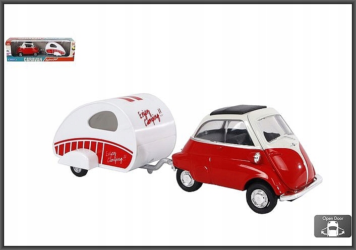 

Bmw Isetta 250 Model Metal Z Przyczepą Welly 1:34