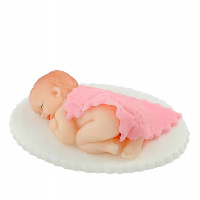 

Figurka Bobas pod kołderką tort chrzest shower R