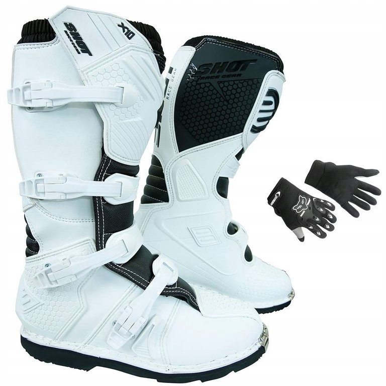Buty shot (2021) białe cross enduro atv model x10