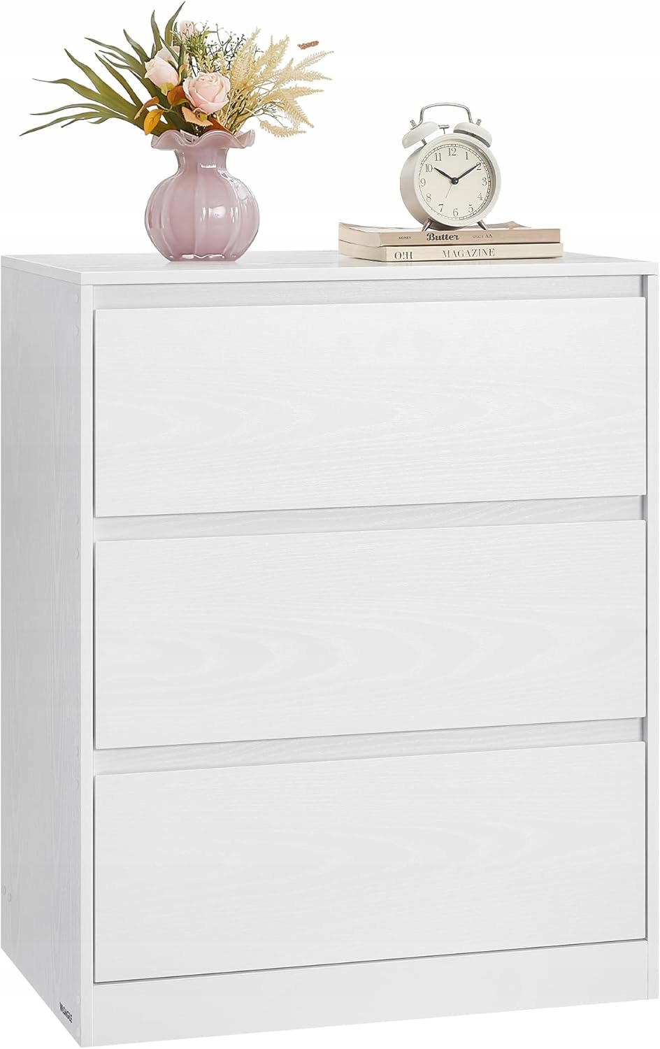 Komoda Songmics 60 x 40 x 75 cm biela polička regál zásuvky skrinka