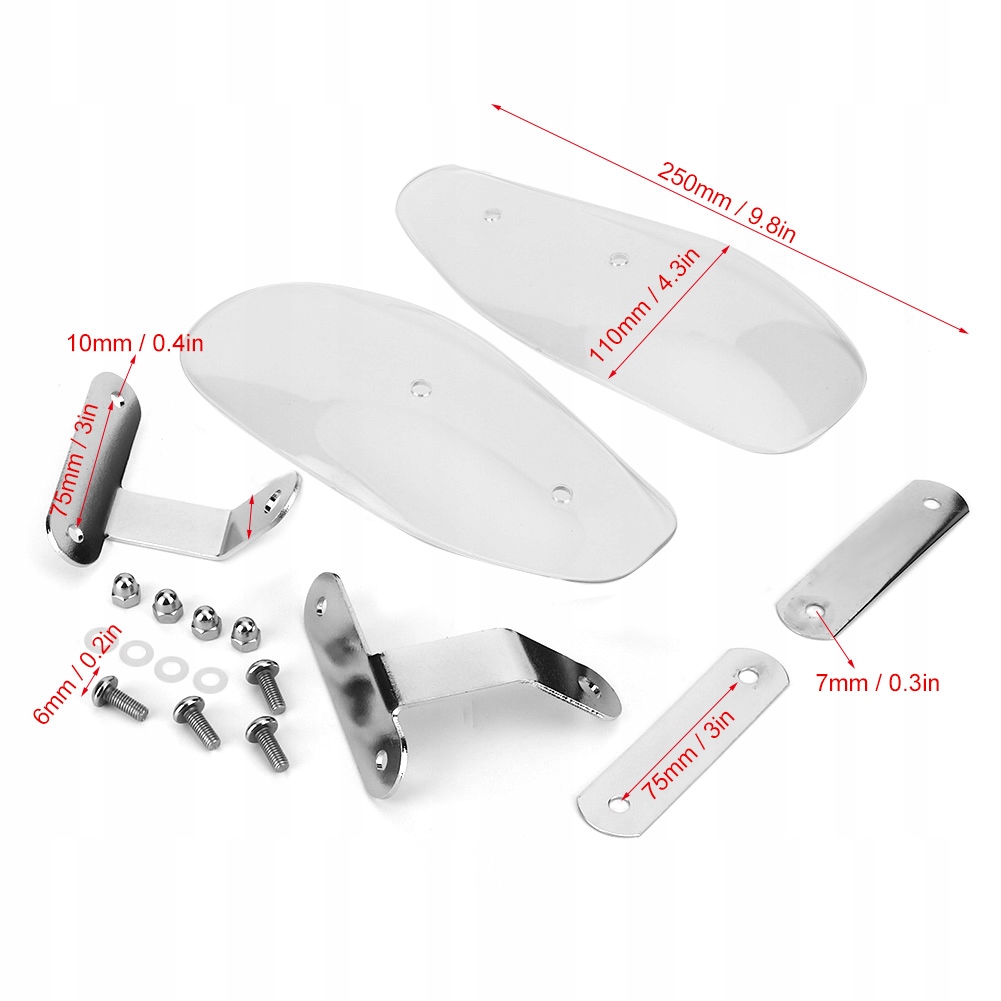 10mm/0,4 cala uniwersalna osłona dłoni motocykla EAN (GTIN) 6933889995669