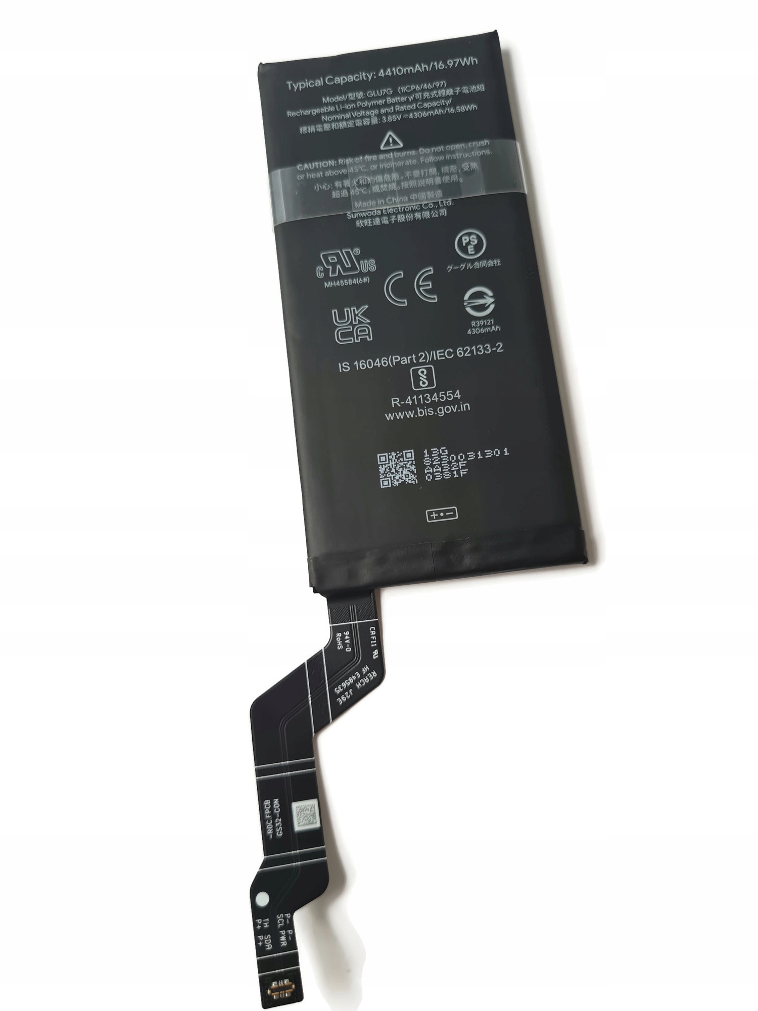 Org Nová originální akumulátor pro Google Pixel 6A 4410 mAh (GX7AS)