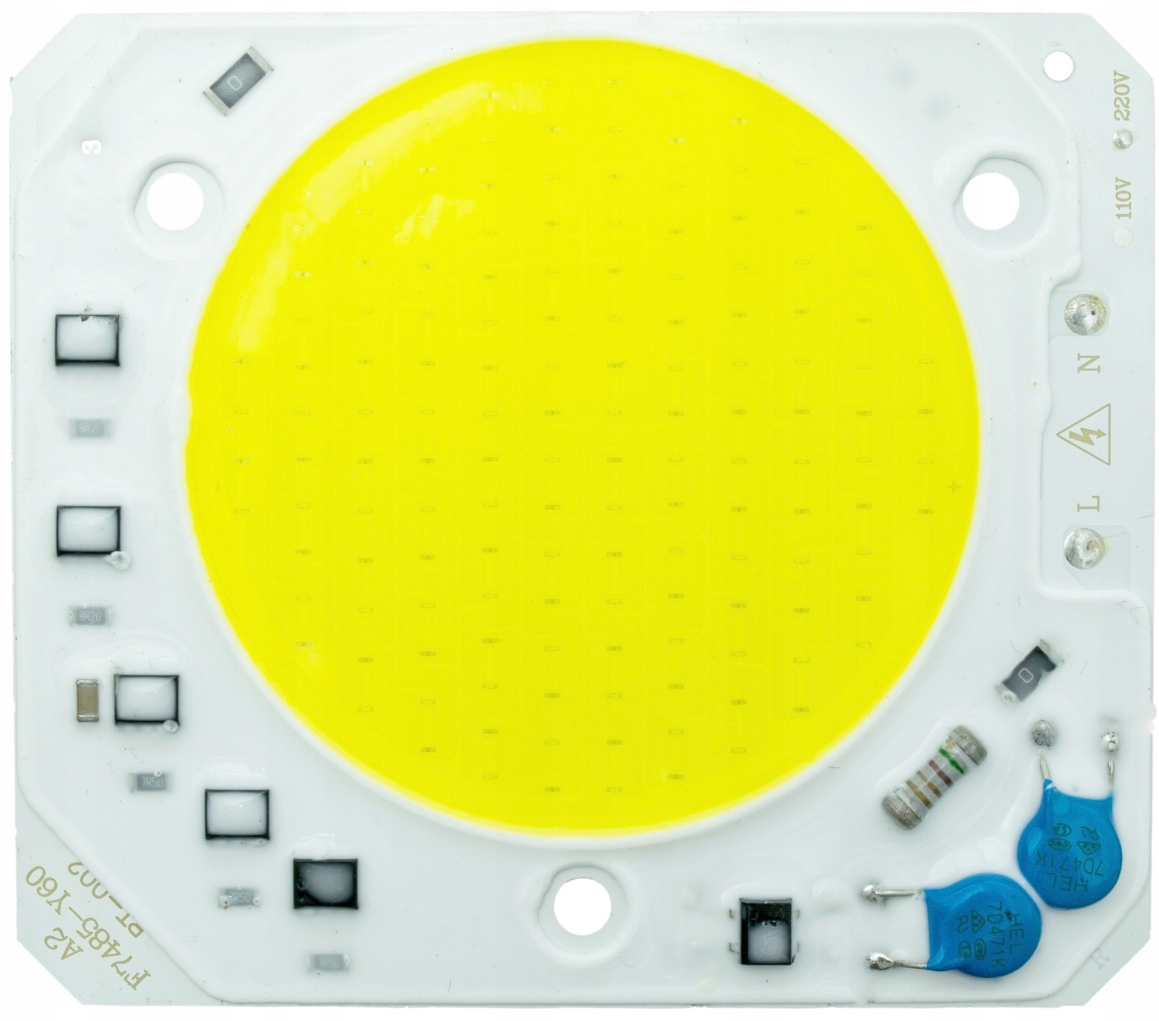 

Dioda Led Cob 50W 4700lm Biała 85x 75mm pod 230V