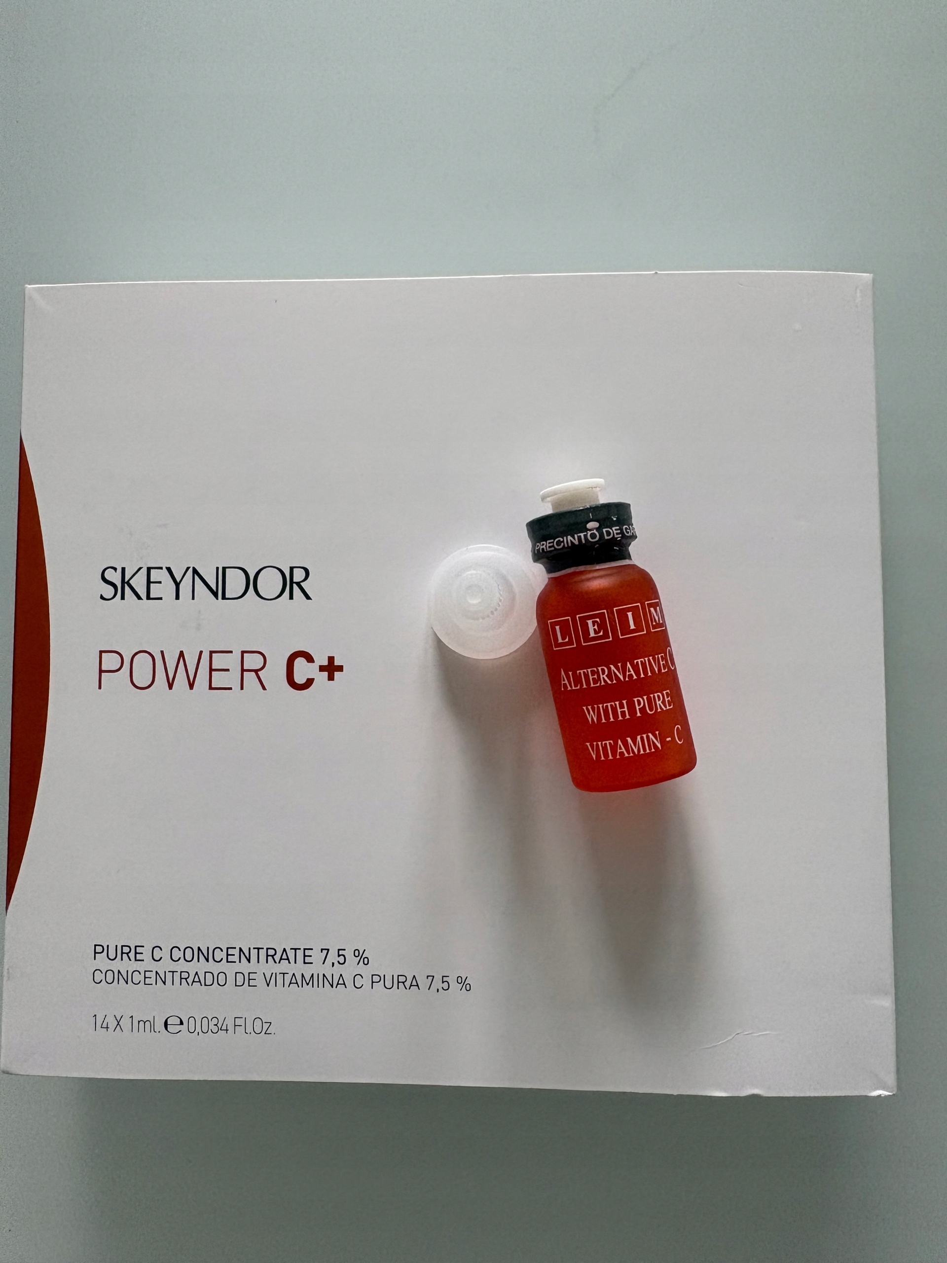 Skeyndor Power C+ ampule 14x 1 ml pro zdravou pleť a Leim ampule