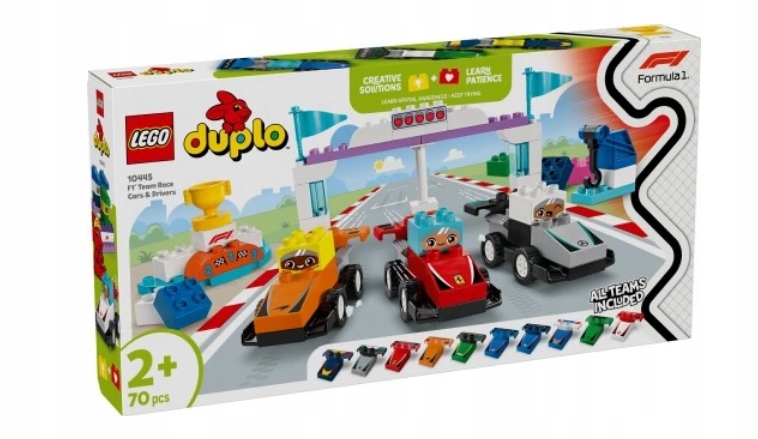 Lego 10445 Duplo Bolidy A Řidiči F1