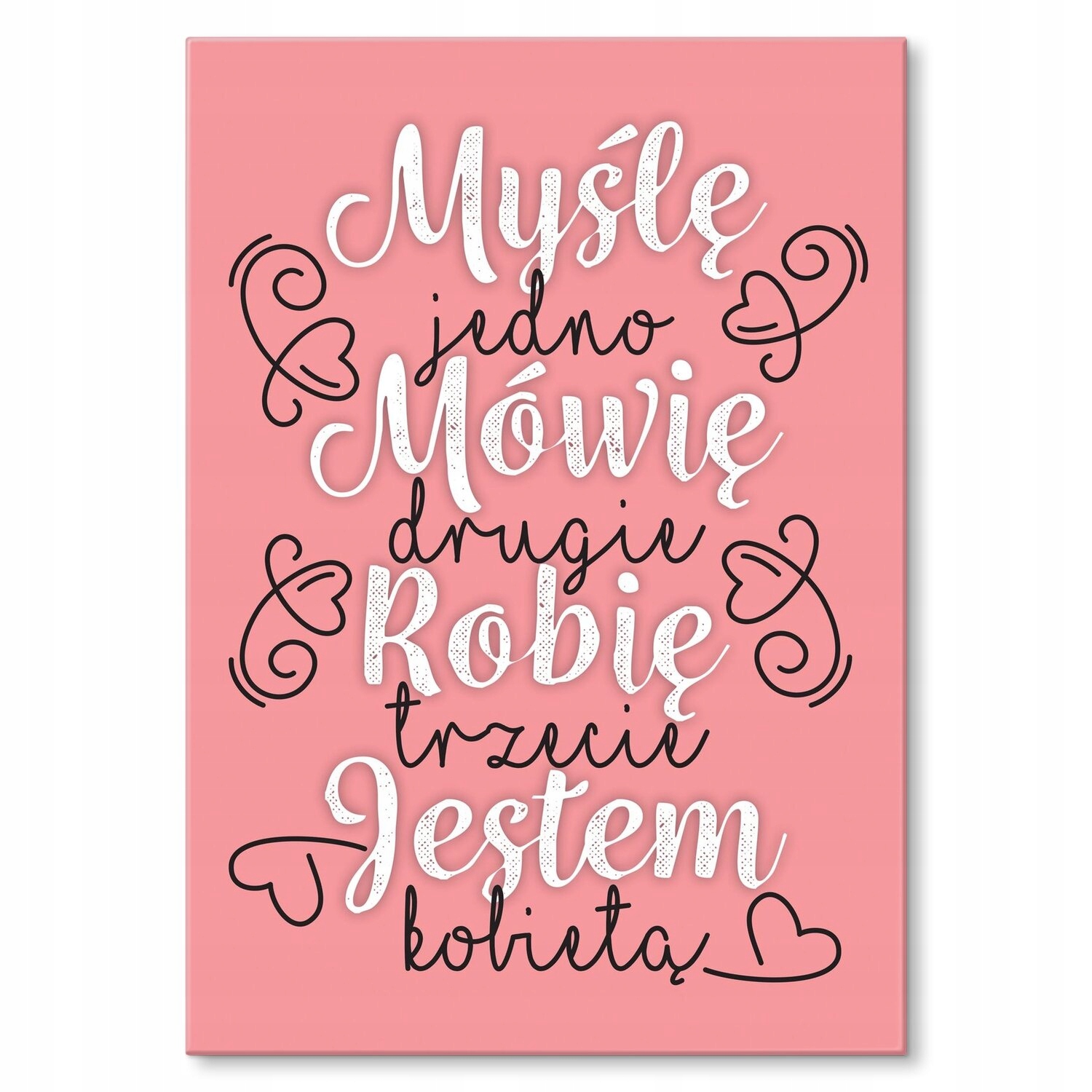 Kovový plakát Jsem žena Dárek 42 x 59 cm