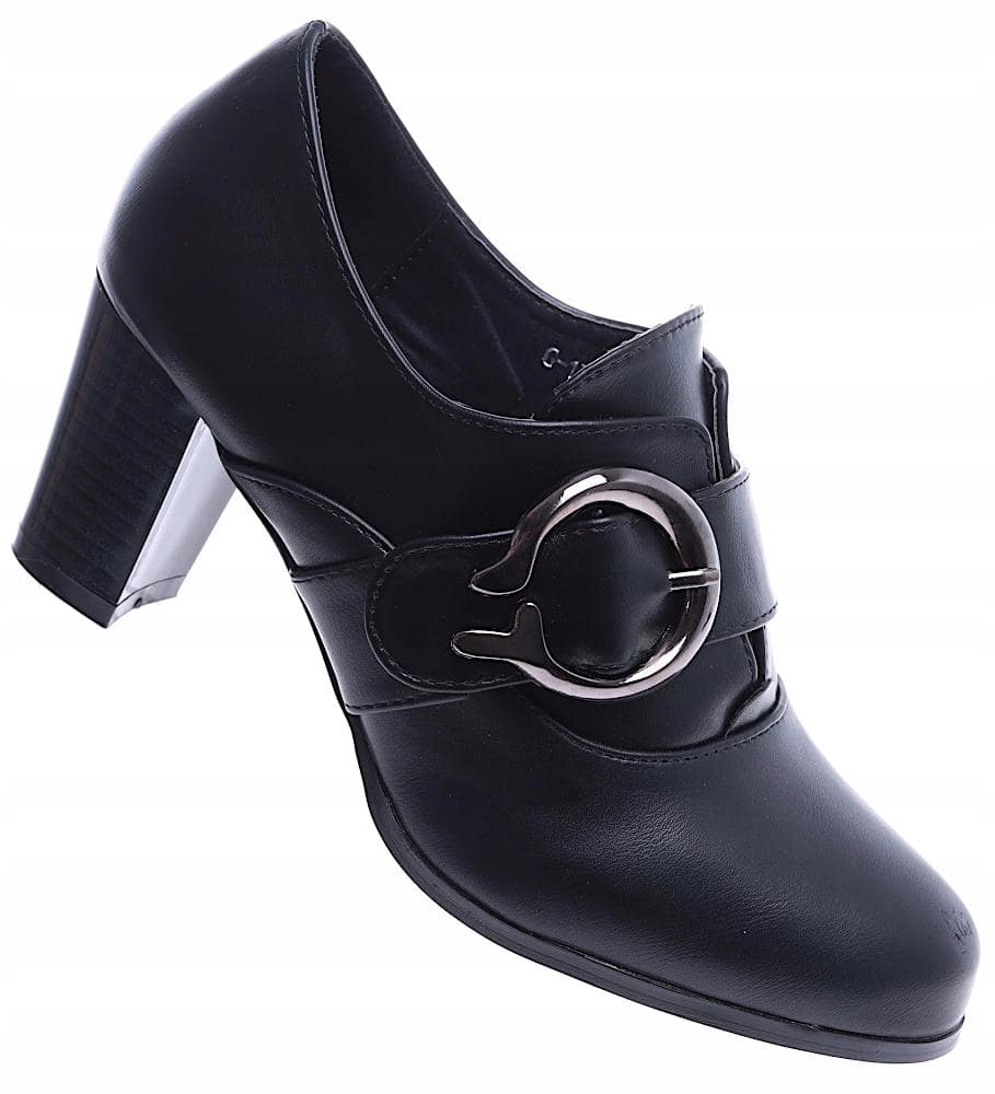 czarne botki damskie słupek r. 40 Kod producenta 14747 czarne botki