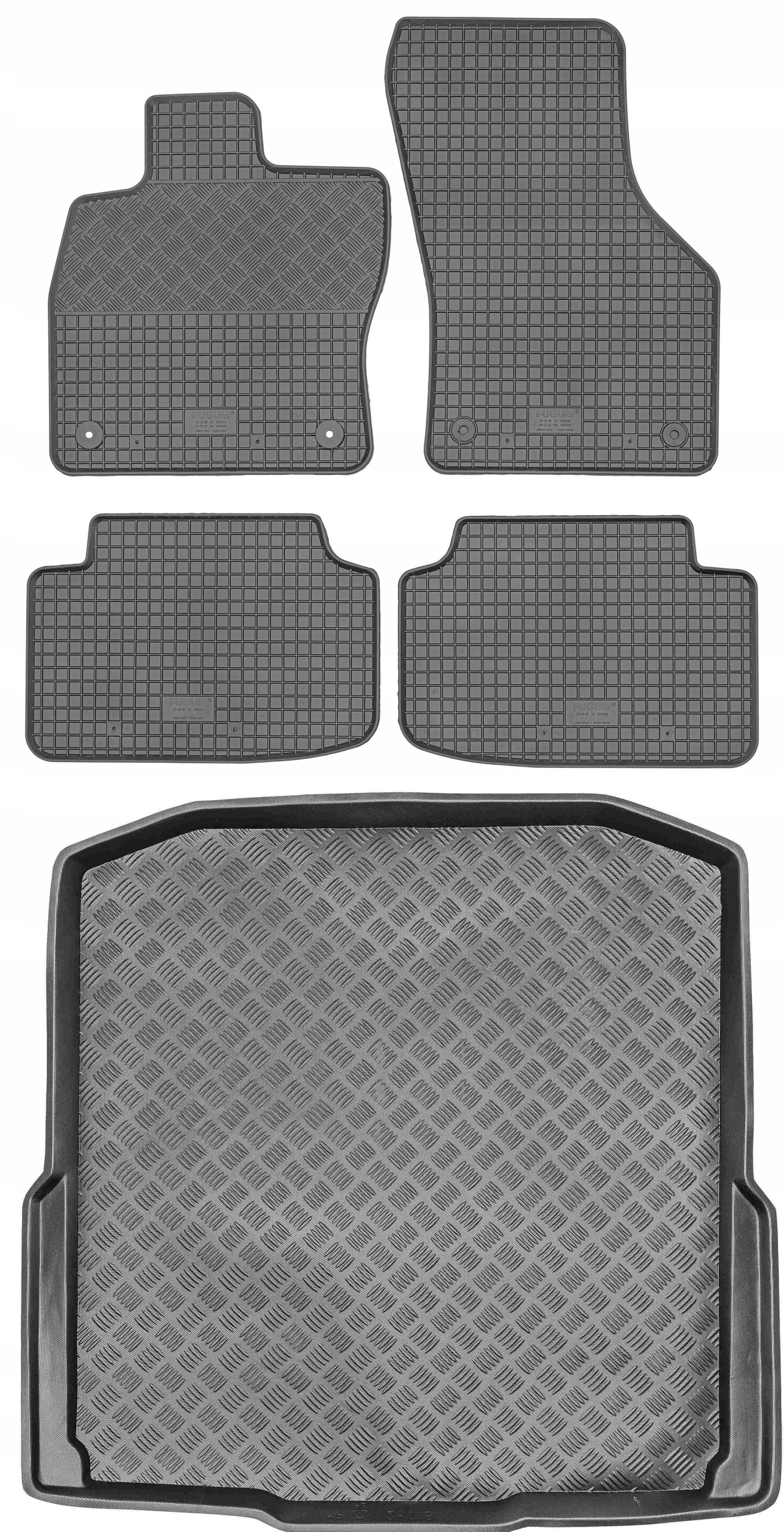 Škoda Octavia III Kombi 2013- Sada Gumové rohože rohož