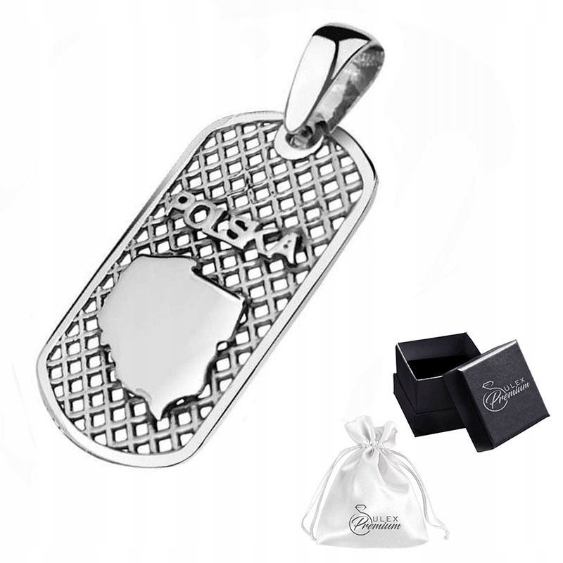 Přívěsek Stříbro ryzost 925 Přívěsek Patriotický Vojenská Známka Polsko