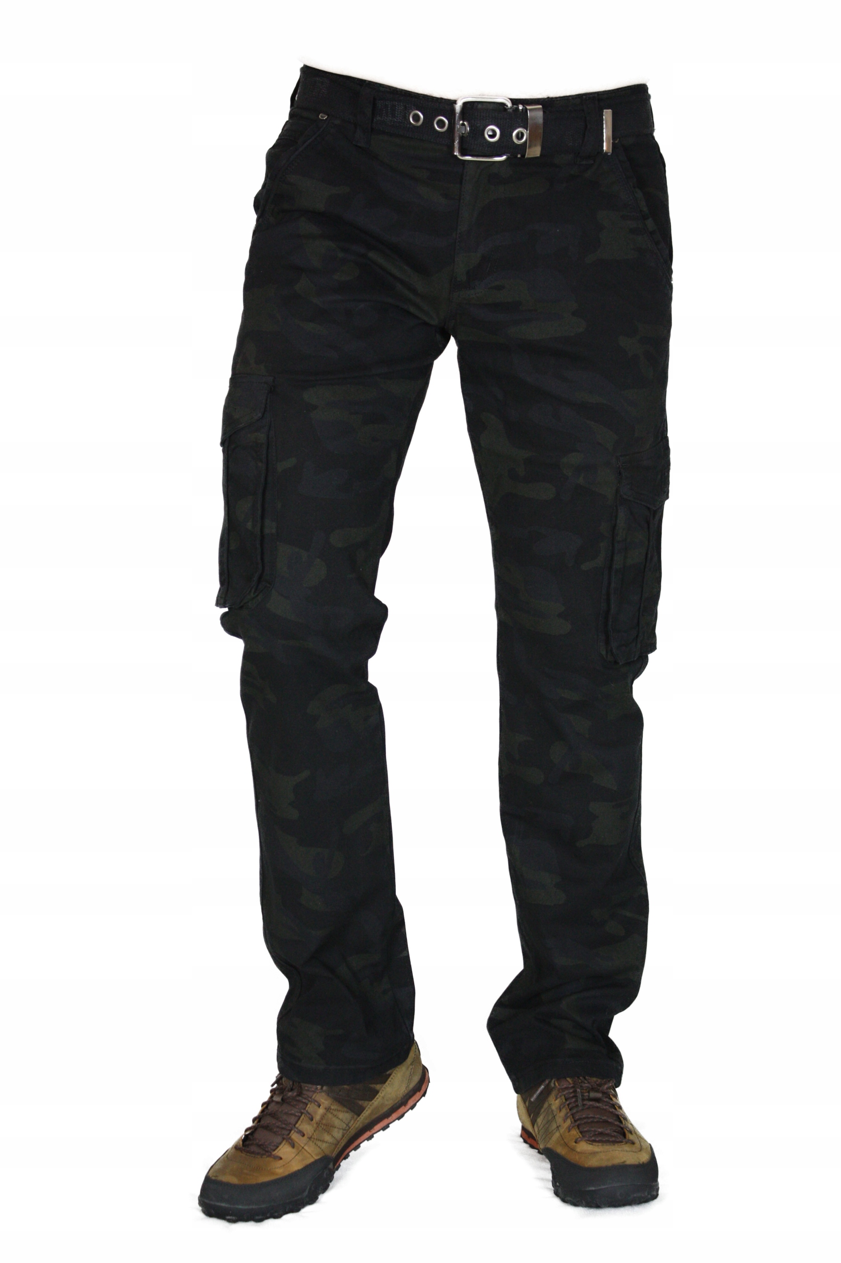 

Spodnie Bojówki Moro (czarne) W32 L30 Pas 86-88