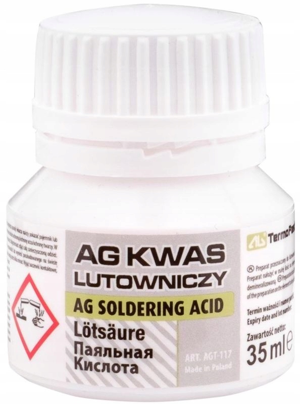 

Kwas lutowniczy Ag 35ml, płyn do lutowania AG107