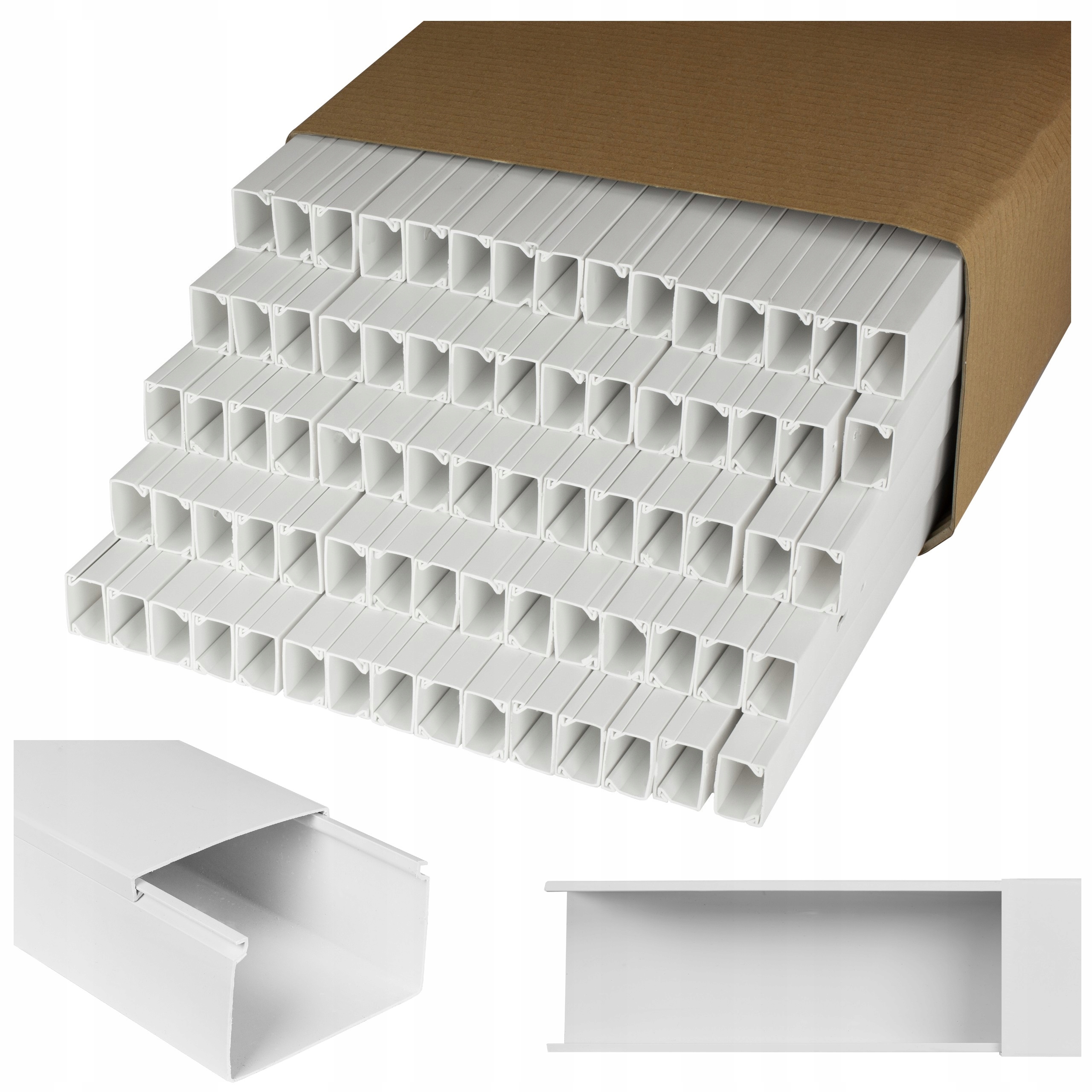 Listwa Kanał Kablowy Bkk 25x16mm 168m (84szt) Korytko Koryto Pokrywa Neku