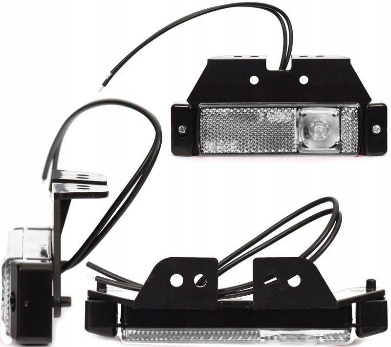 LAMPA OBRYSOWA BIAŁA NA PRZÓD LED DIODOWA 12/24V